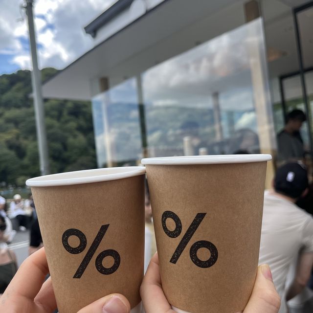 교토 아라시야마에 가면 꼭 마셔야하는 라떼 아라비카 %카페