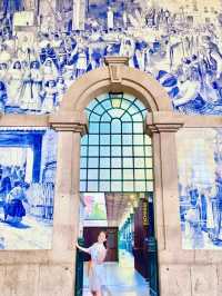 【絶景🇵🇹】ポルトガルにある世界一美しい駅💙🤍