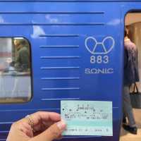 นั่งรถไฟไป Beppu 