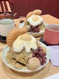 【福岡カフェ】お茶専門店のほうじ茶を使ったおいしいかき氷