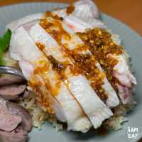 ข้าวมันไก่อร่อย แต่มีจำนวนจำกัด ย่านปากเกร็ด 