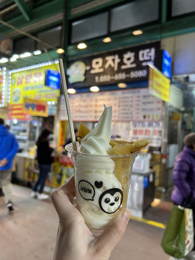 강릉 중앙시장맛집 ”모자호떡“🩵