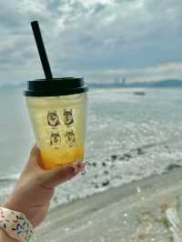 【釜山/海雲台】スカイカプセルが目の前のシベリアンハスキーカフェ
