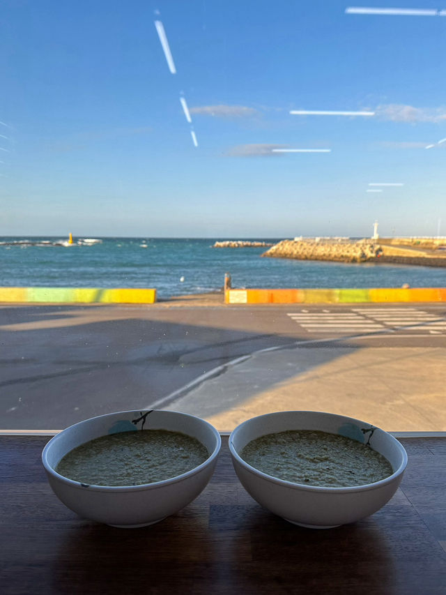 제주 동쪽 바다뷰 죽 맛집, 좀녀해녀촌
