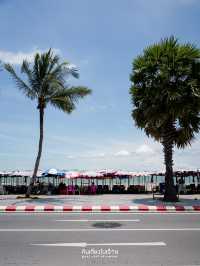 เดินเล่นริมชายหาดพัทยาในยามเช้า