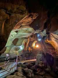 Exploring the Gua Tempurung's natural beauty and geological formations.