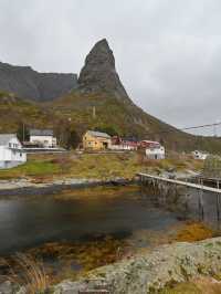 หมู่บ้าน Hammarskaftet Lofoten วิวภูเขาหมวก