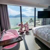 深圳南澳一線海景浪漫浴缸酒店