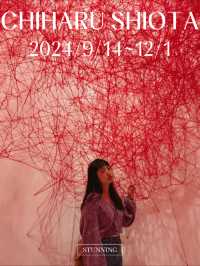 赤い糸が織り成すアートの世界🫣🧵🪡