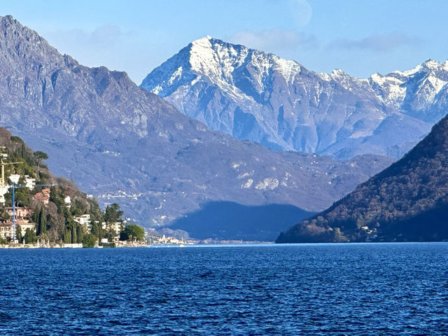 Stroll along the promenade of Lake Lugano in Switzerland