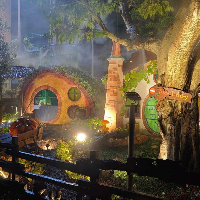 Cute Hobbit Cottages at Food Bayana