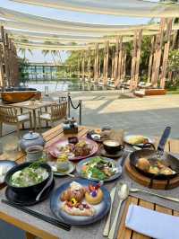 Amazing luxury breakfast buffet🏝️