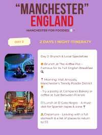 Manchester itinerary for Foodies 🍽️🍷