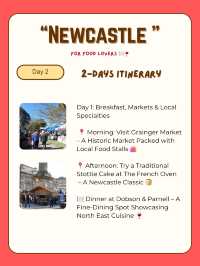 Newcastle itinerary for Food Lovers 🍽️🍷