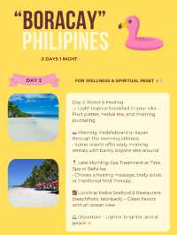 Boracay island itinerary 