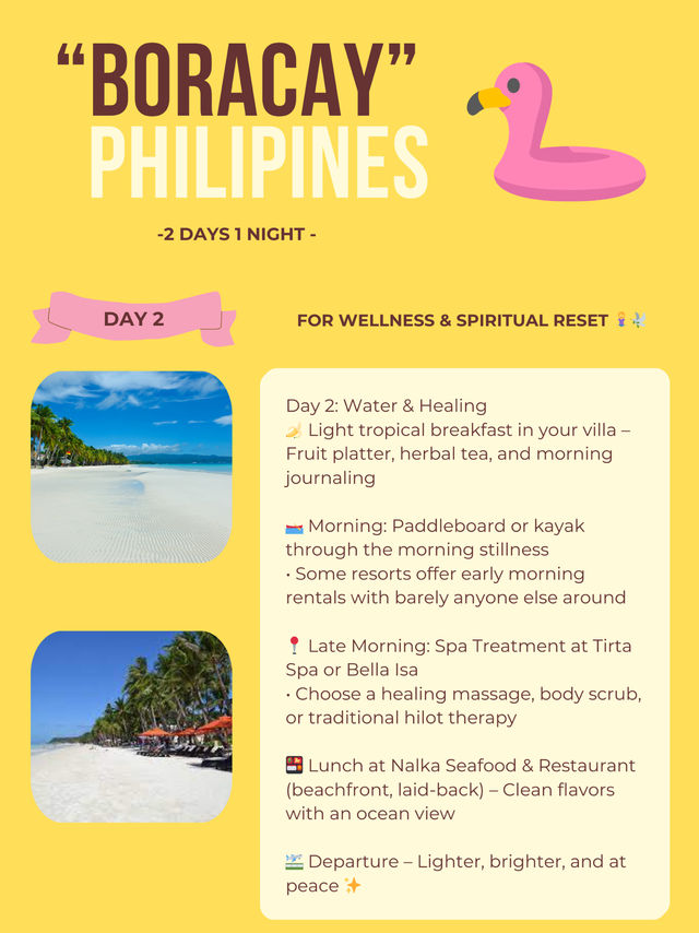 Boracay island itinerary 