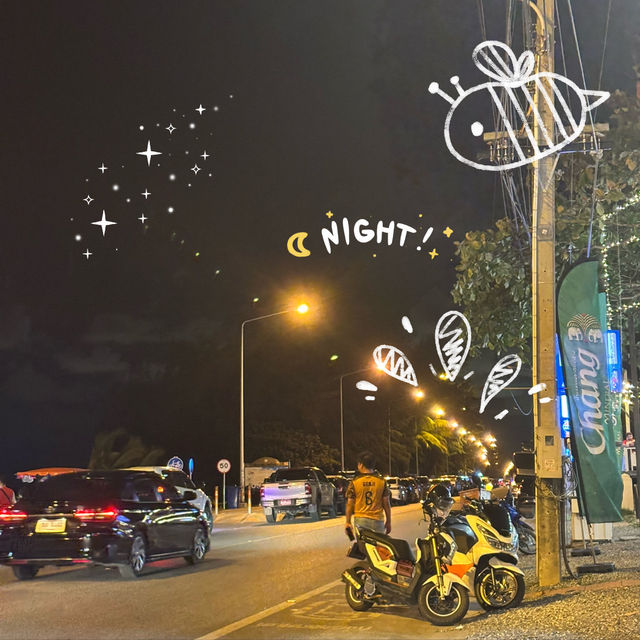 🔥🐙 เต็มเตา ปิ้งย่างทะเลเผา 🦑🏖️หาด PMY
