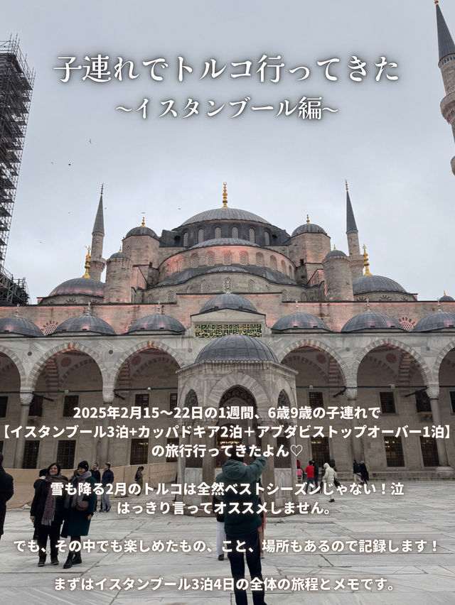 イスタンブール3泊4日の旅程とポイント【子連れトルコ】