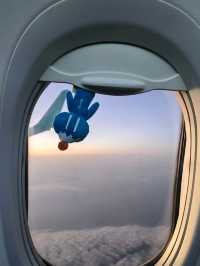 🛩搭飛機必收絕美視角！成田返港捕捉富士山🌄✈️