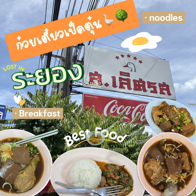 🌸🌈ส.เลิศรส ก๋วยเตี๋ยวเป็ด 🪿🌳ระยอง