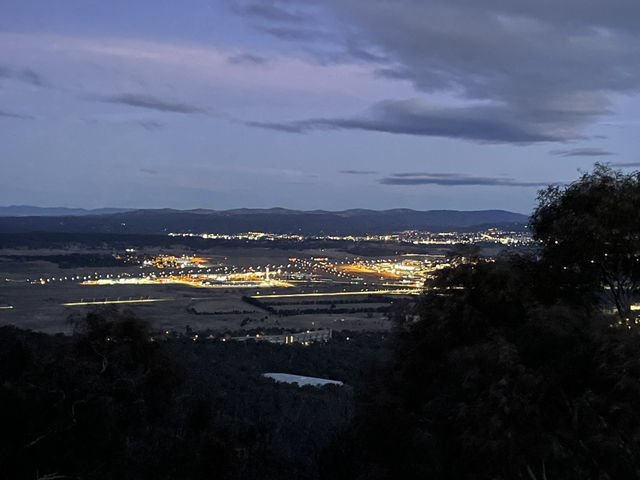 Mount Ainslie Lookout at Night – A Peaceful Glow Over Canberra