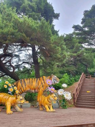 可以和老虎一起在廣闊的植物園散步的地方