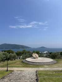 【小豆島】オリーブ🫒の緑と青空と白のコントラストが美しき！