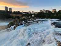 RhineFalls at night