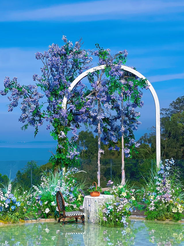 🦋 Cloud Sea Café – Xiamen’s Dreamy Flower Paradise with a View