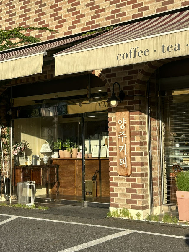 정원이 아름다운 양주커피☕️💐