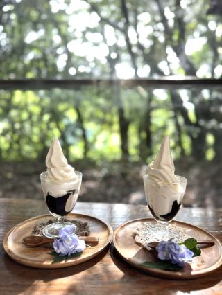[Fukuoka Gourmet] A soft serve ice cream shop in the mountains run by a ranch owner🍦