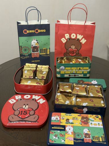 LINE FRIENDS BROWN 15th Anniversary Assorted Snack Gift Box