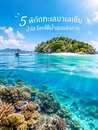 5 พิกัดทะเลมาเลเซีย น้ำใส โลกใต้น้ำสวยจนอยากหยิบหน้ากากไปดำน้ำเลย