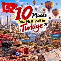 🇹🇷 10 Places You Must Visit in Türkiye ✈️