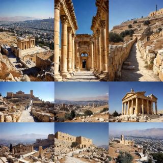 Ancient Ruins Above Modern Amman