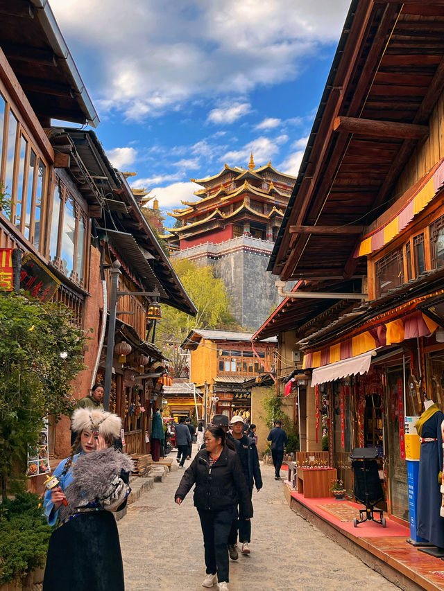 Traditional Tibetan meal in a cozy teahouse