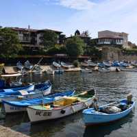 Nessebar's Boats and Beautiful Sea Views 🛶