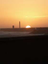 Sunset Over the Ocean: A Serene Evening in Cadiz