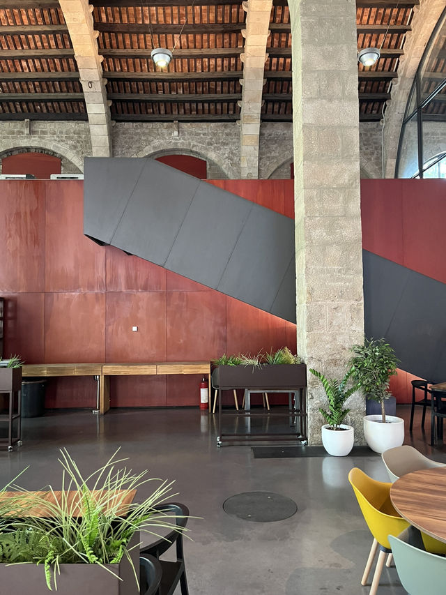 Barcelona｜ Nice coffee shop in the museum 