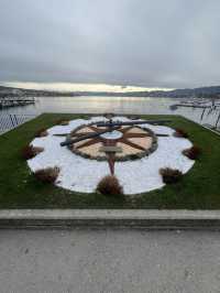 Chill, Lights & Lakeside Magic – An Afternoon-to-Night Walk at Lake Zürich 🌙🌫️  