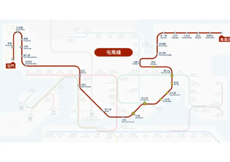 【港鐵屯馬線】屯馬線全線資訊&屯馬線地圖!全港最長地鐵線路、車站特色、沿線宋皇臺/土瓜灣打卡好去處一覽!
