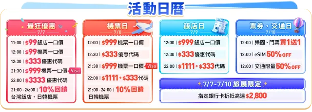 日本機票、指定飯店$99 起