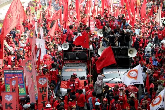 indonesia day demo labour day