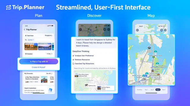 Trip planner features