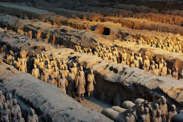 Emperor Qinshihuang's Mausoleum Site Museum in xian china