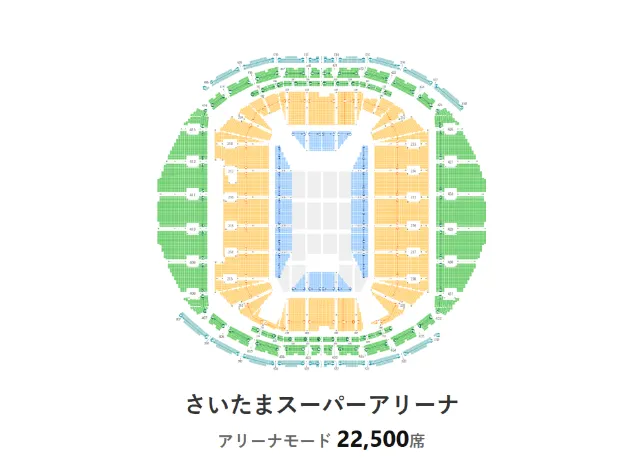 i-dle日本巡迴演唱會《逢い-dle》埼玉站座位圖