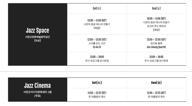 2023 선셋 재즈 페스티벌 무료
