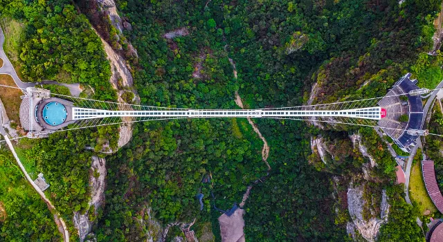 zhangjiajie canyon glass bridge