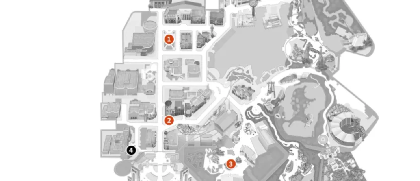 大阪環球影城 哈哈哈!萬聖節派對 地圖