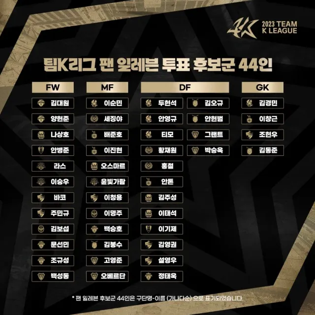 K리그 vs 아틀레티코 마드리드 후보